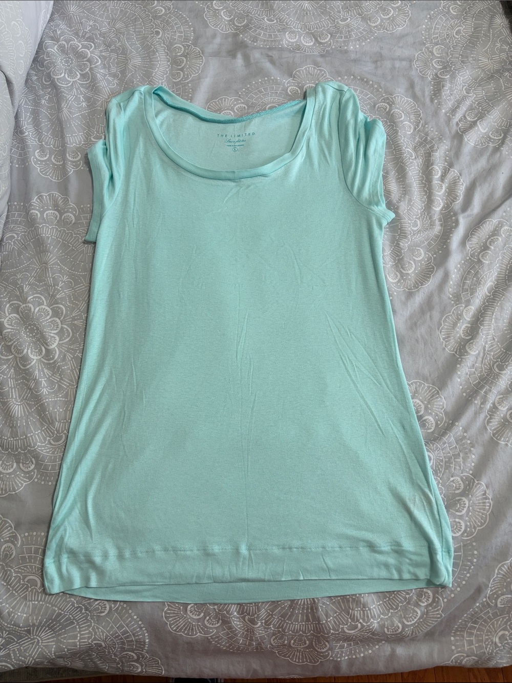 The Limited luxe for Mint/teal Scoop Neck Tank Top